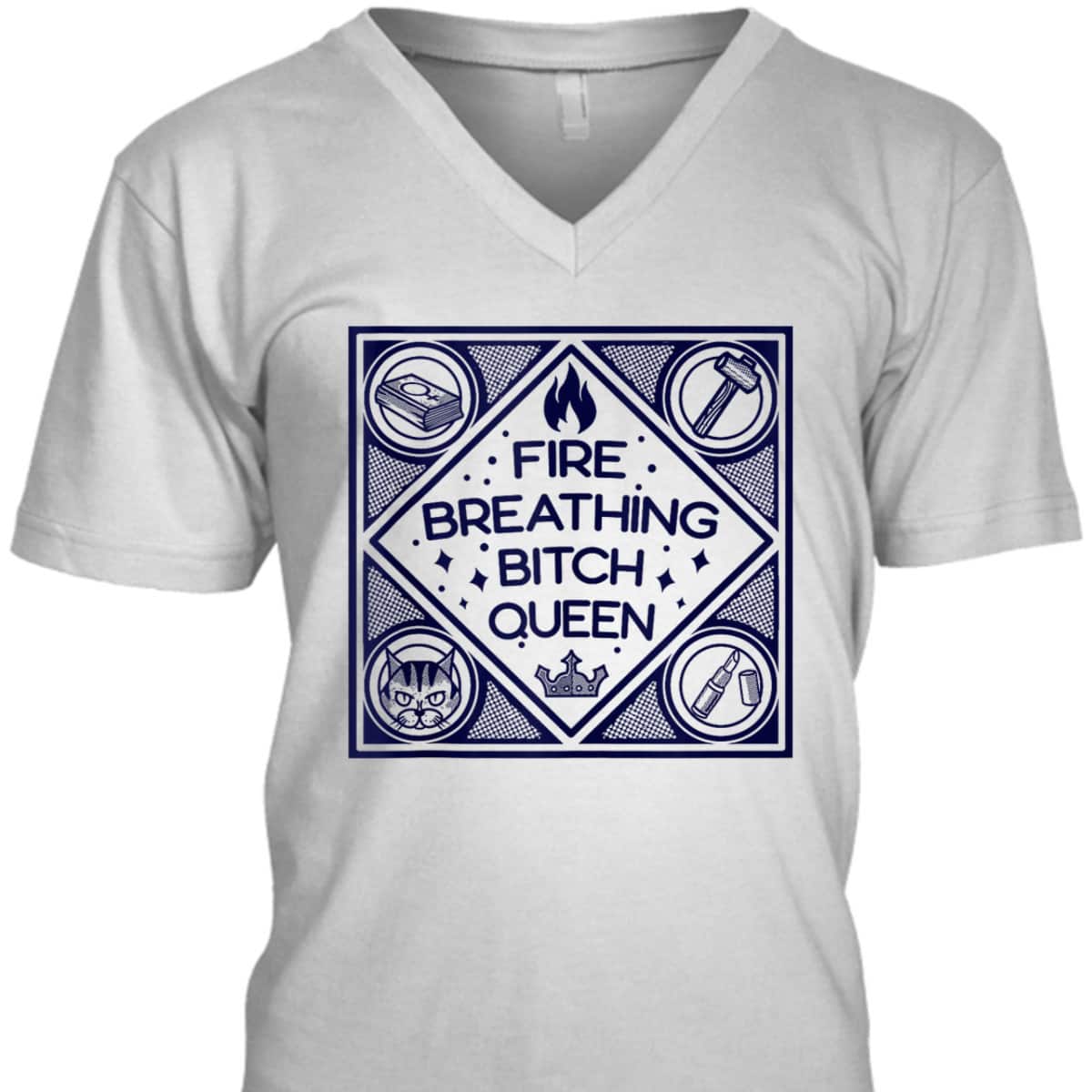 Fire Breathing Bitch Queen Funny Feminist Feminism Equality T-Shirt Fire Breathing Bitch Queen Funny Feminist Feminism Equality T-Shirt