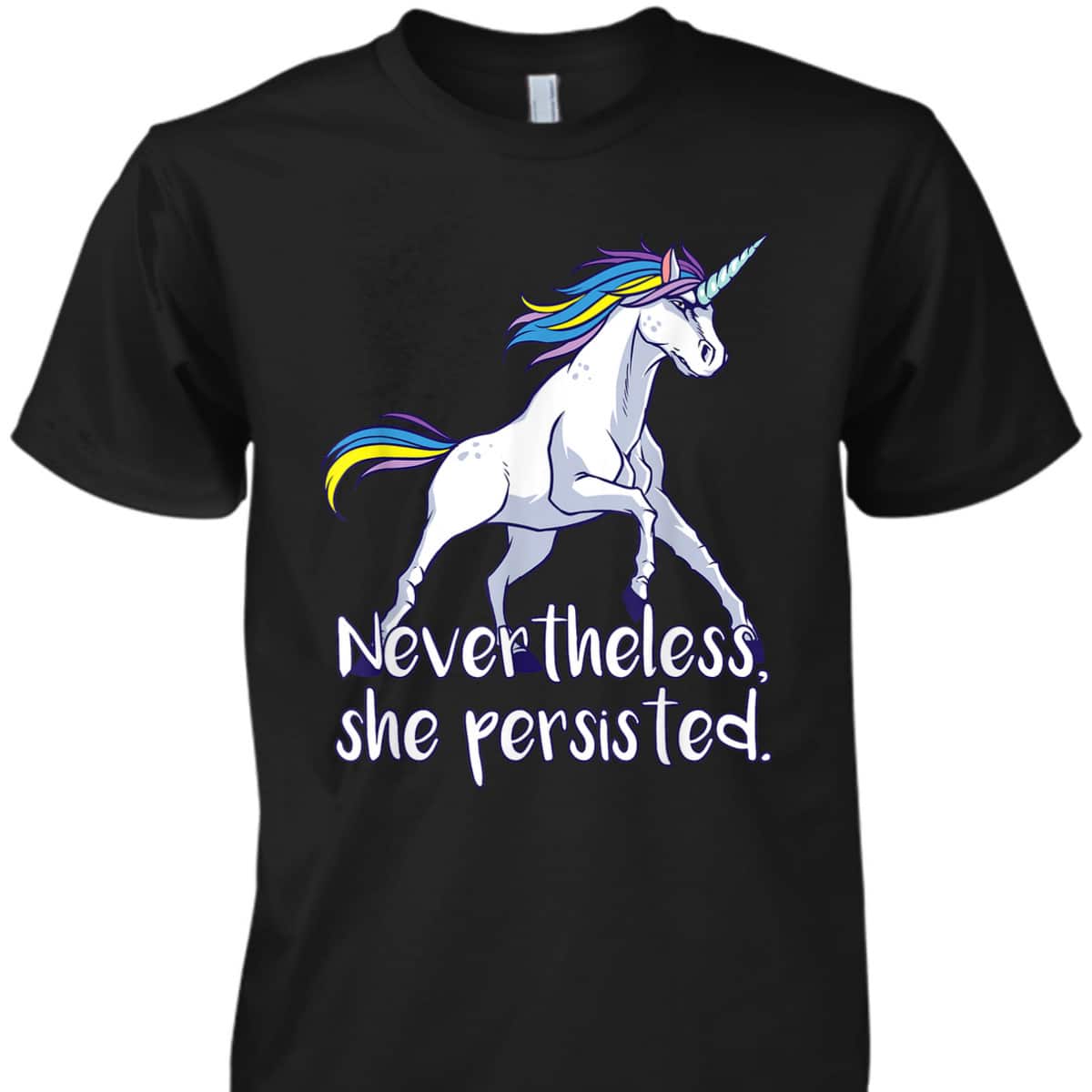 Feminism Gift Cute Strong Feminist Unicorn Girls T-Shirt