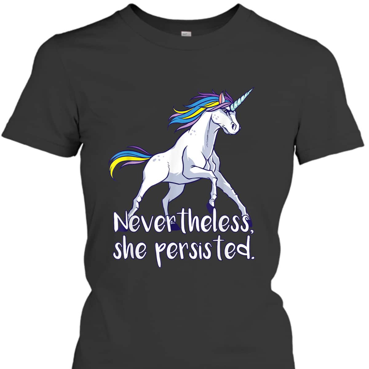 Feminism Gift Cute Strong Feminist Unicorn Girls T-Shirt