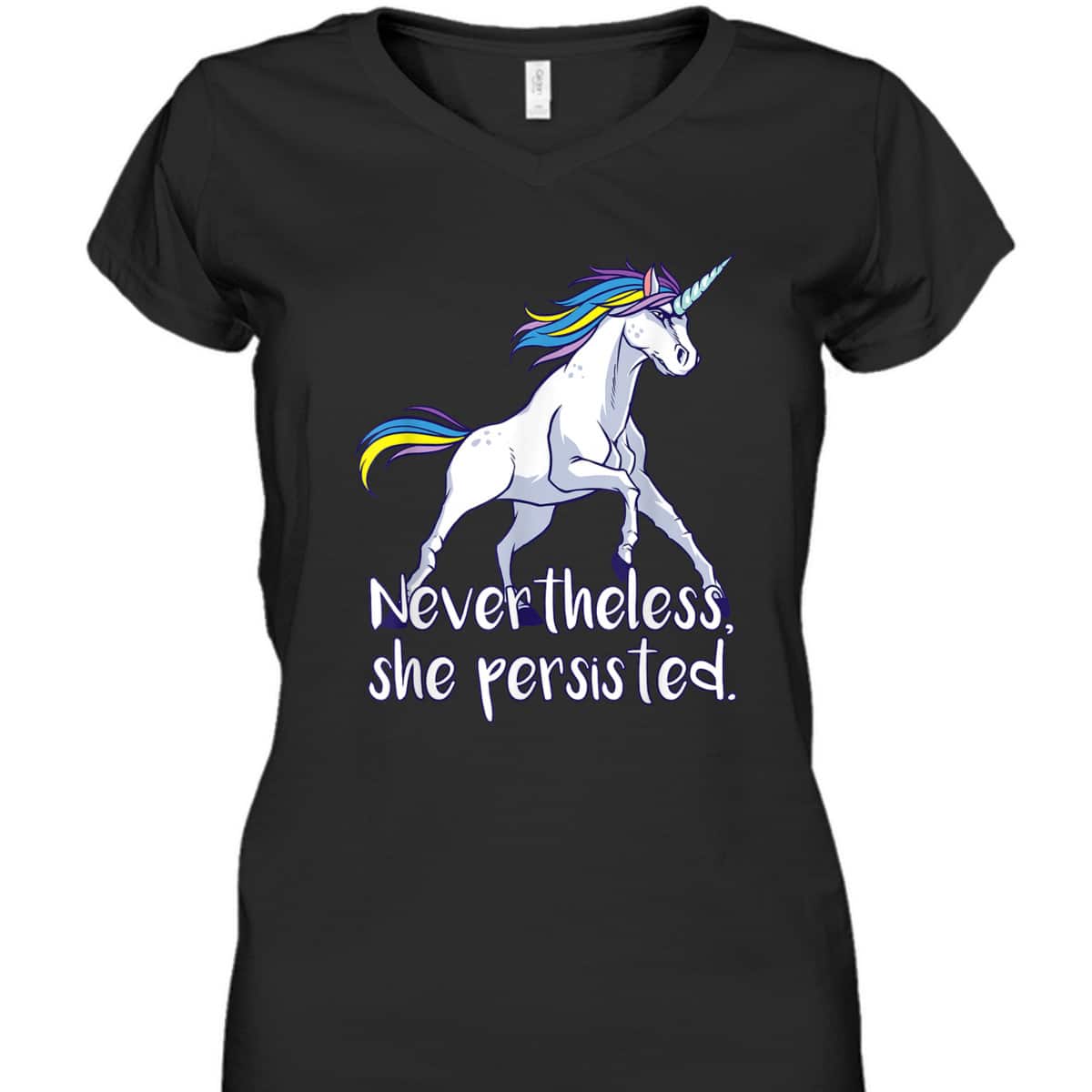 Feminism Gift Cute Strong Feminist Unicorn Girls T-Shirt