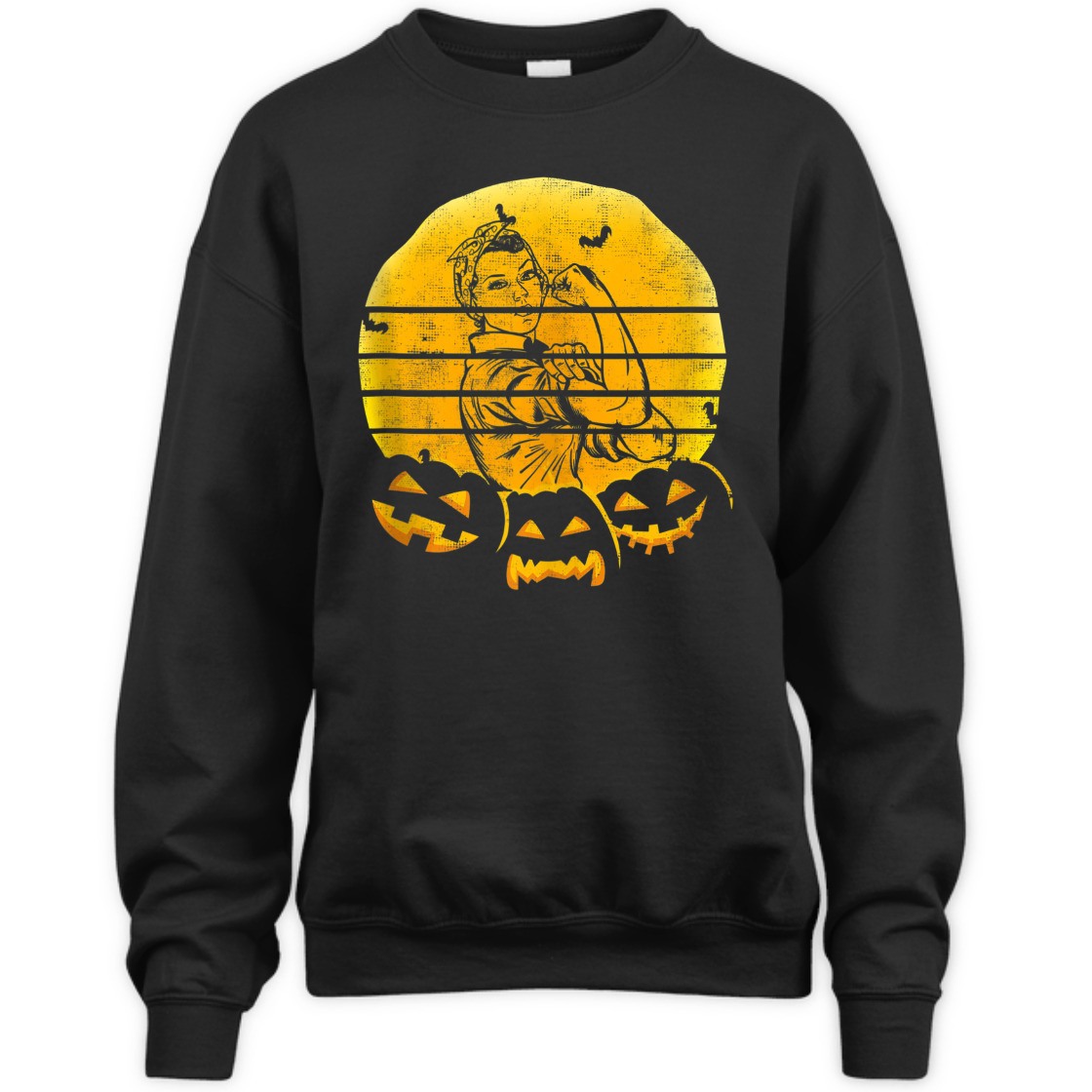 Strong Women Retro Vintage T-Shirt Halloween Gift