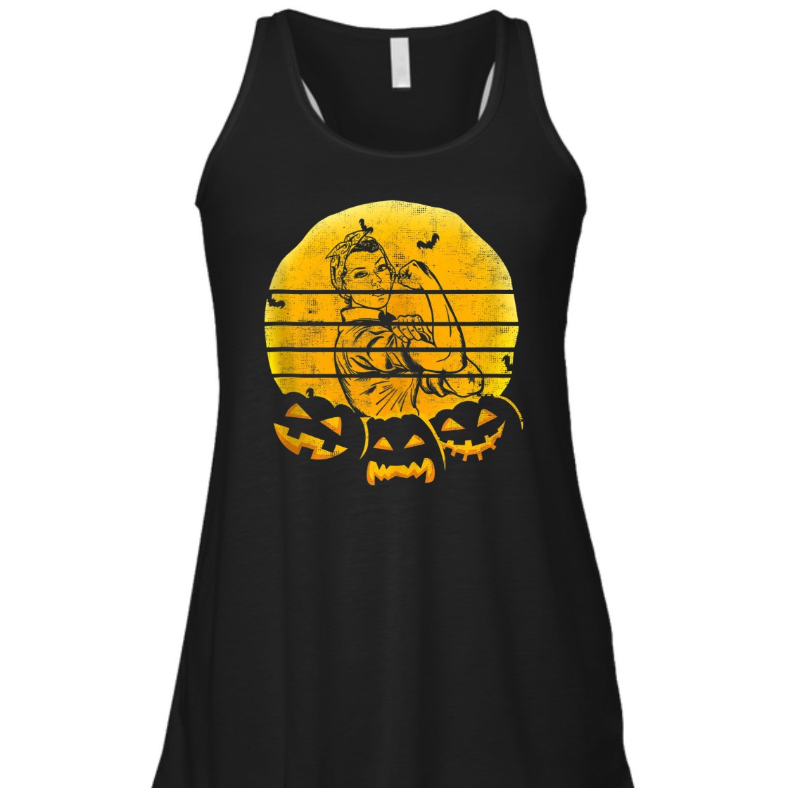 Strong Women Retro Vintage T-Shirt Halloween Gift