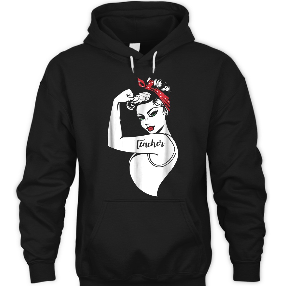 Strong Women Rosie The Riveter T-Shirt Teacher Gift