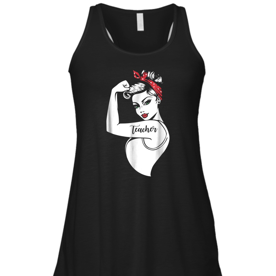 Strong Women Rosie The Riveter T-Shirt Teacher Gift