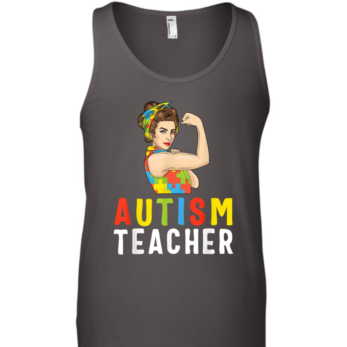 Strong Women Rosie The Riveter Autism Teacher Feminist T-Shirt Strong Women Rosie The Riveter Autism Teacher Feminist T-Shirt
