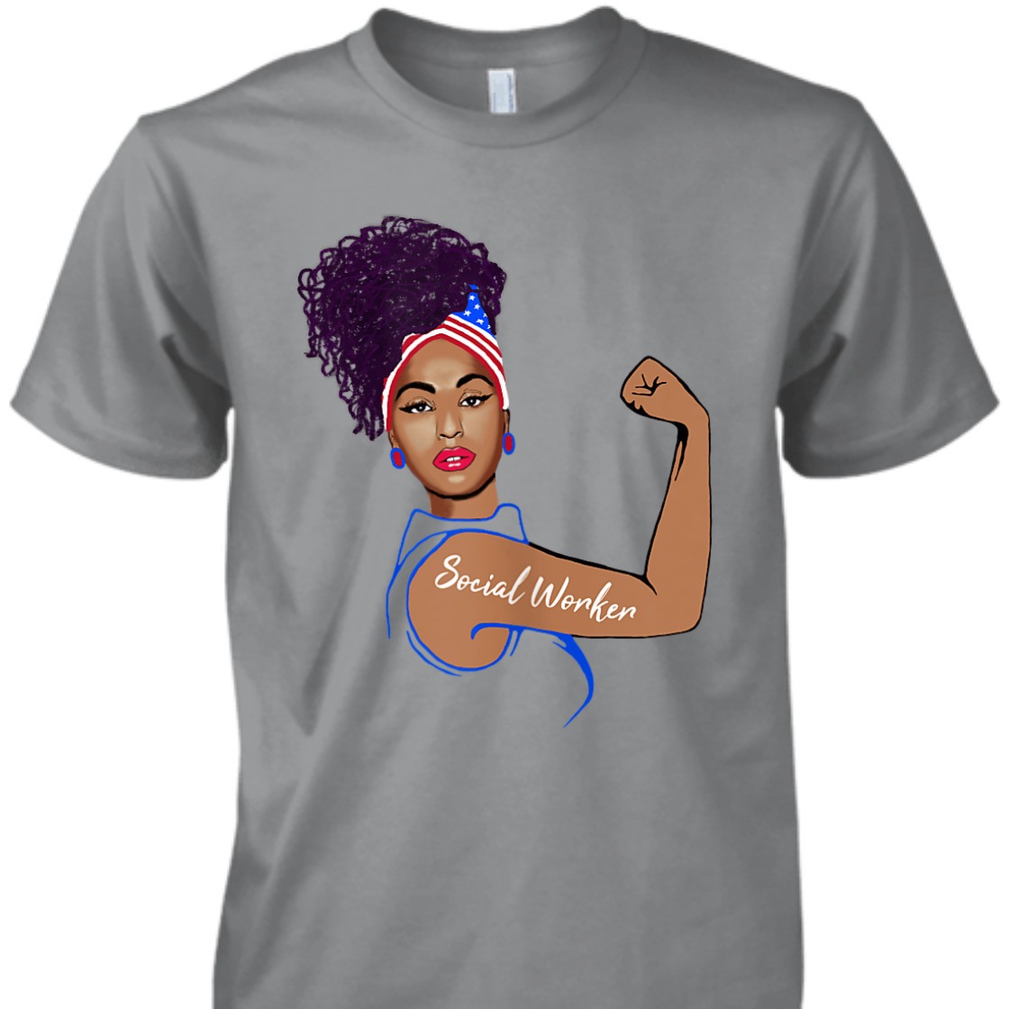 Strong Women Rosie The Riveter Social Worker T-Shirt Strong Women Rosie The Riveter Social Worker T-Shirt