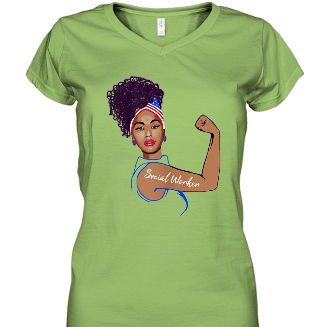 Strong Women Rosie The Riveter Social Worker T-Shirt Strong Women Rosie The Riveter Social Worker T-Shirt
