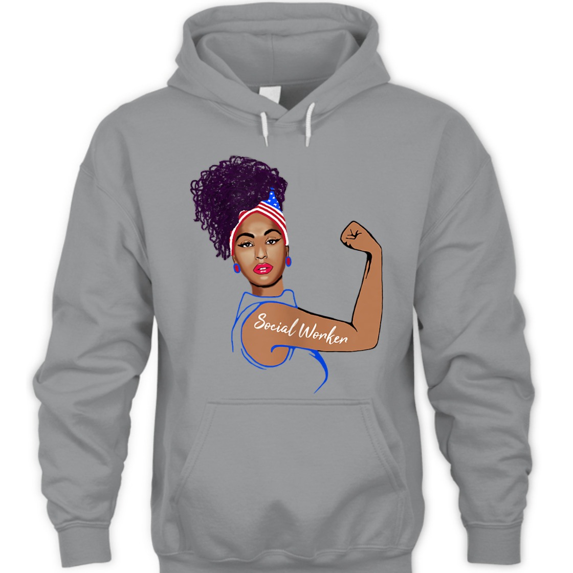 Strong Women Rosie The Riveter Social Worker T-Shirt