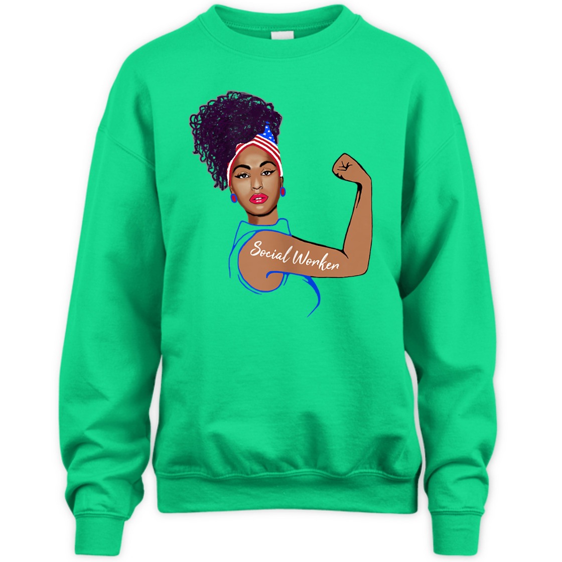 Strong Women Rosie The Riveter Social Worker T-Shirt
