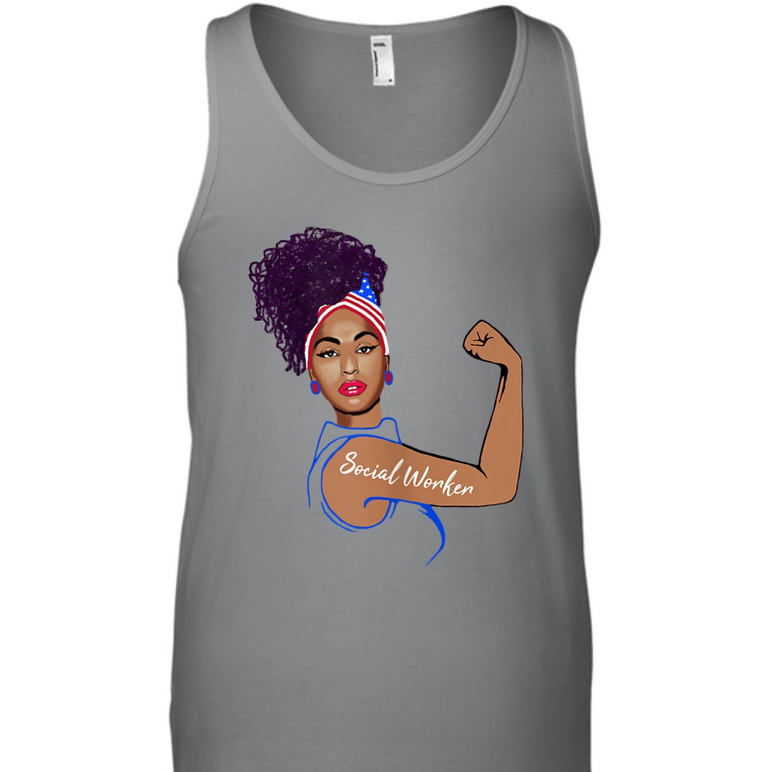 Strong Women Rosie The Riveter Social Worker T-Shirt