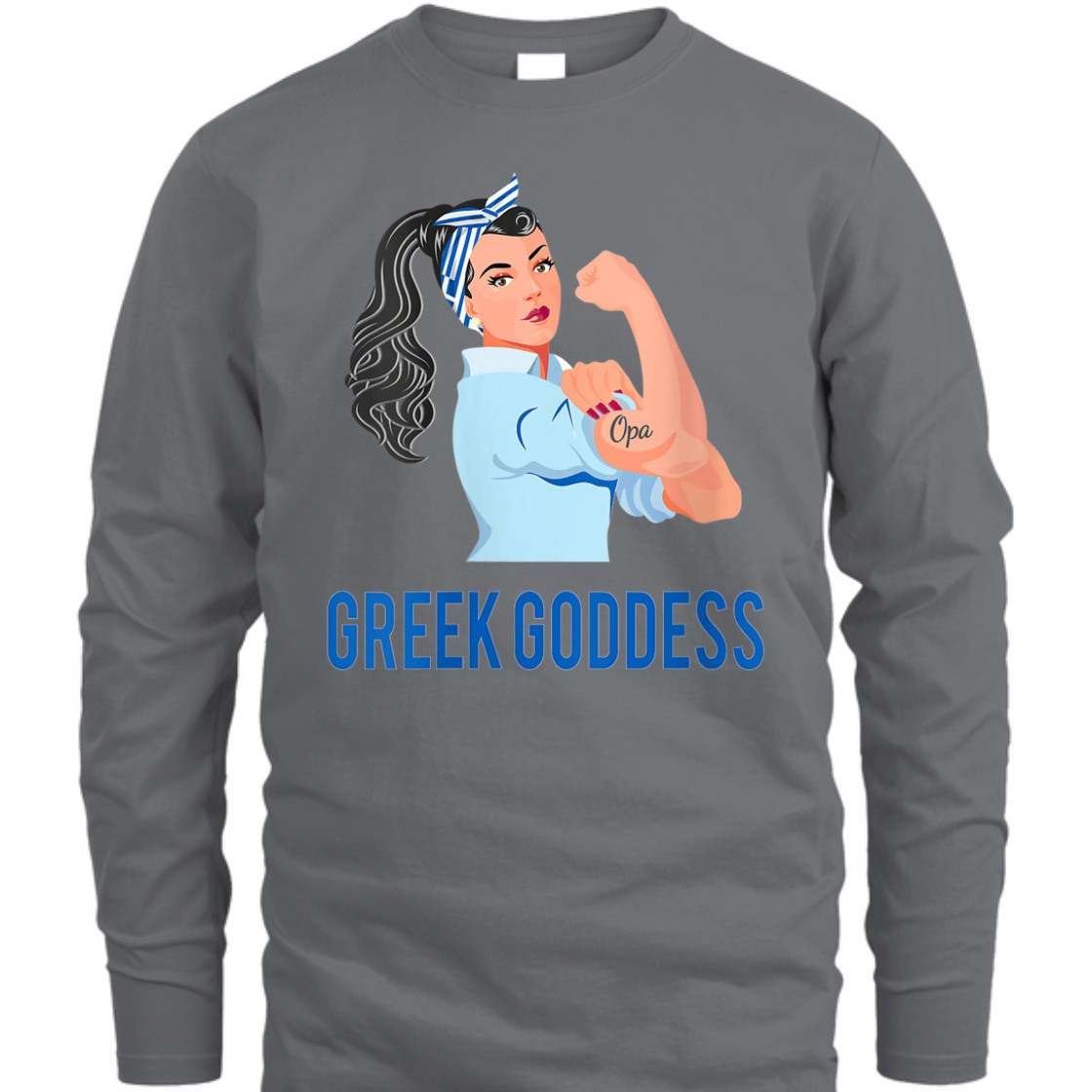 Strong Women Rosie The Riveter Greek Goddess T-Shirt