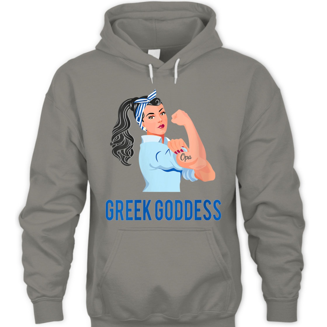 Strong Women Rosie The Riveter Greek Goddess T-Shirt