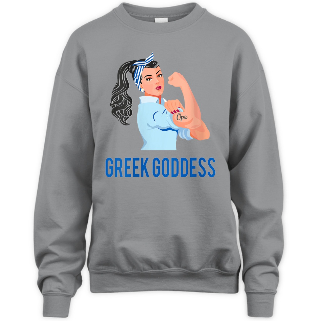 Strong Women Rosie The Riveter Greek Goddess T-Shirt