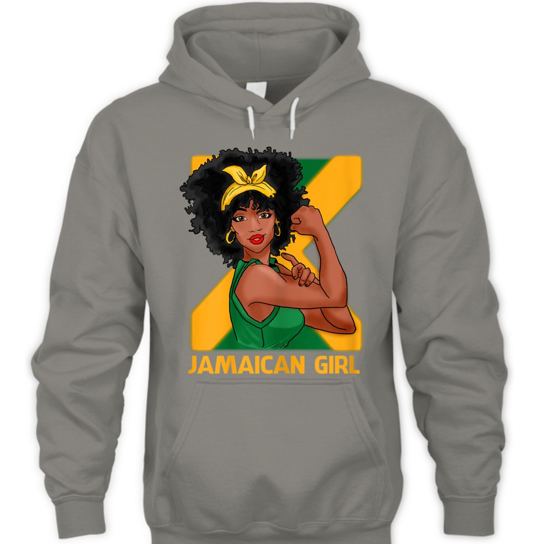 Strong Women Rosie The Riveter Jamaican Girl Feminist T-Shirt