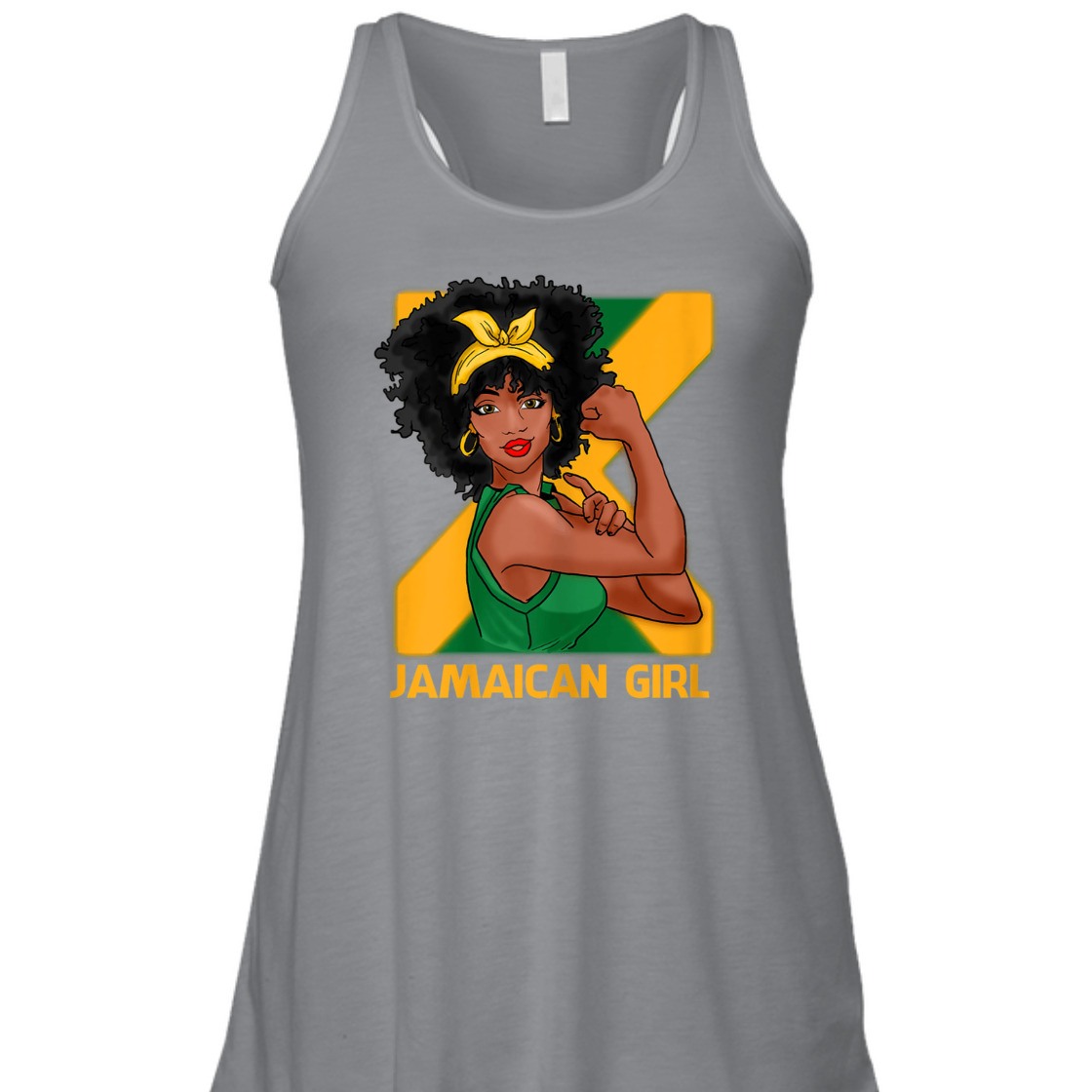Strong Women Rosie The Riveter Jamaican Girl Feminist T-Shirt