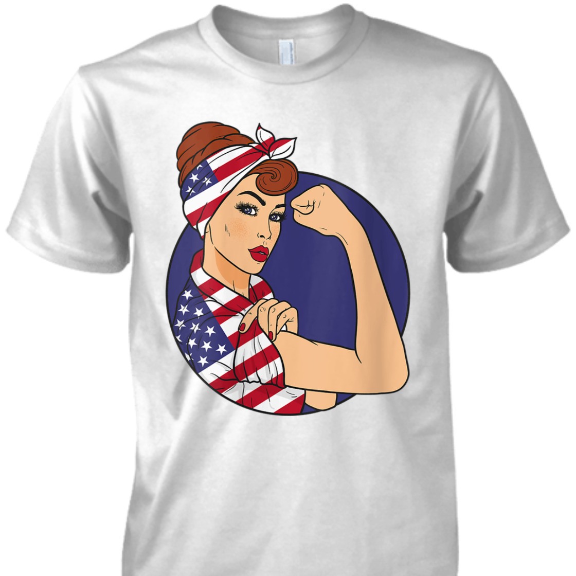 Strong Women Rosie The Riveter Feminist Girl Power T-Shirt Strong Women Rosie The Riveter Feminist Girl Power T-Shirt