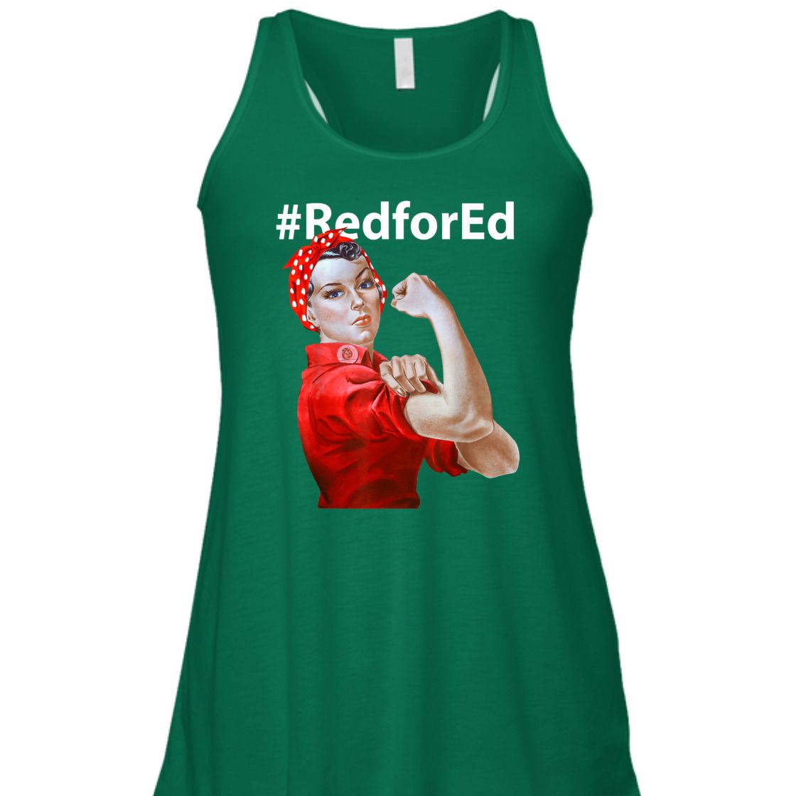 Strong Women Red For Ed Rosie The Riveter Feminist T-Shirt Strong Women Red For Ed Rosie The Riveter Feminist T-Shirt