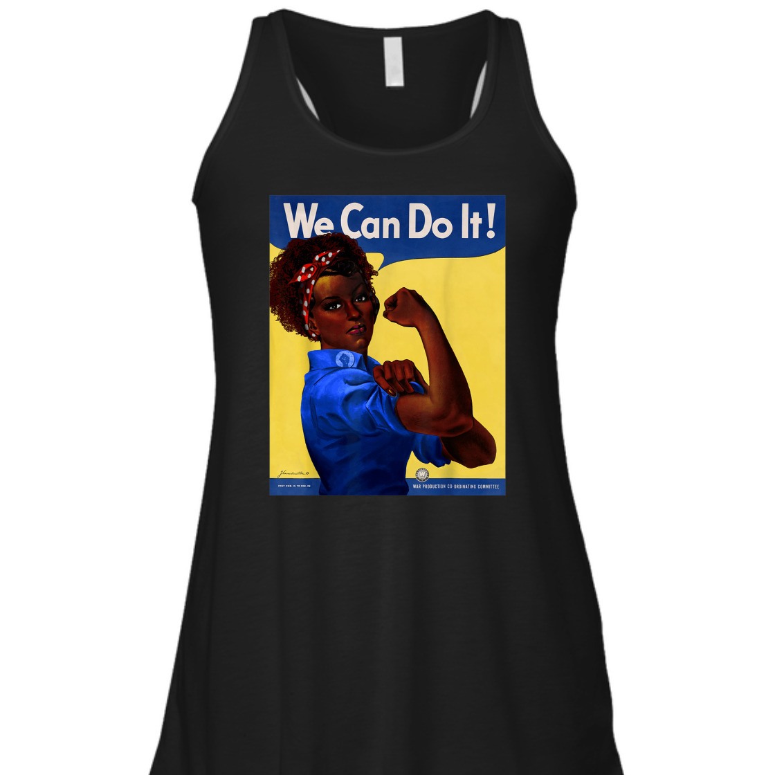 Strong Women Black Rosie The Riveter Girl Power Feminist T-Shirt