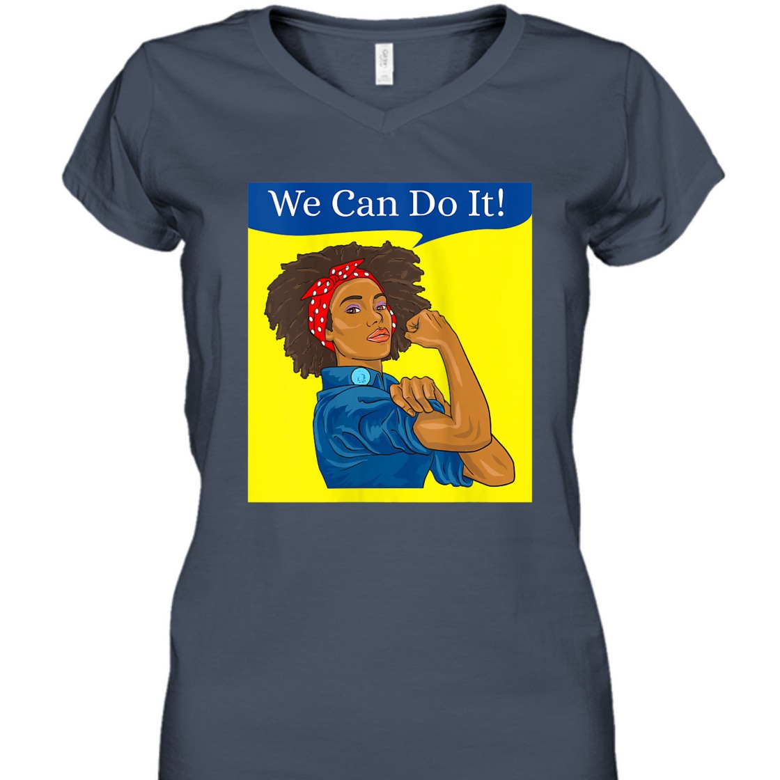 Strong Women Black Rosie The Riveter We Can Do It Feminist Girl Power T-Shirt