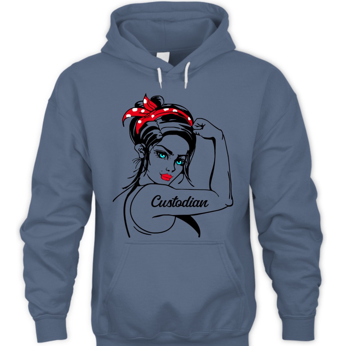 Strong Women Custodian Rosie The Riveter Feminist T-Shirt Strong Women Custodian Rosie The Riveter Feminist T-Shirt