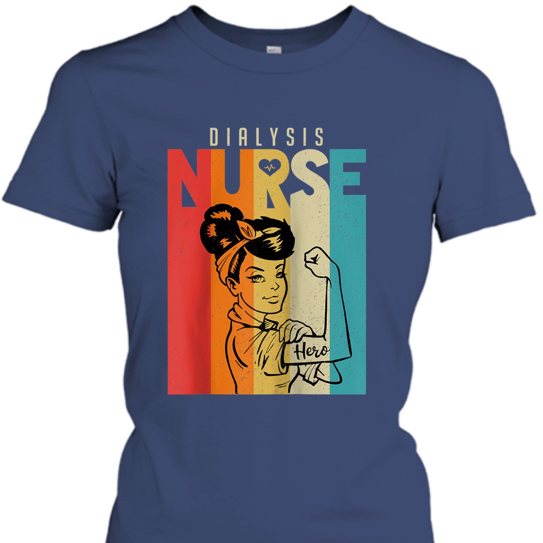 Strong Women Vintage Rosie The Riveter Dialysis Nurse Feminist T-Shirt Strong Women Vintage Rosie The Riveter Dialysis Nurse Feminist T-Shirt