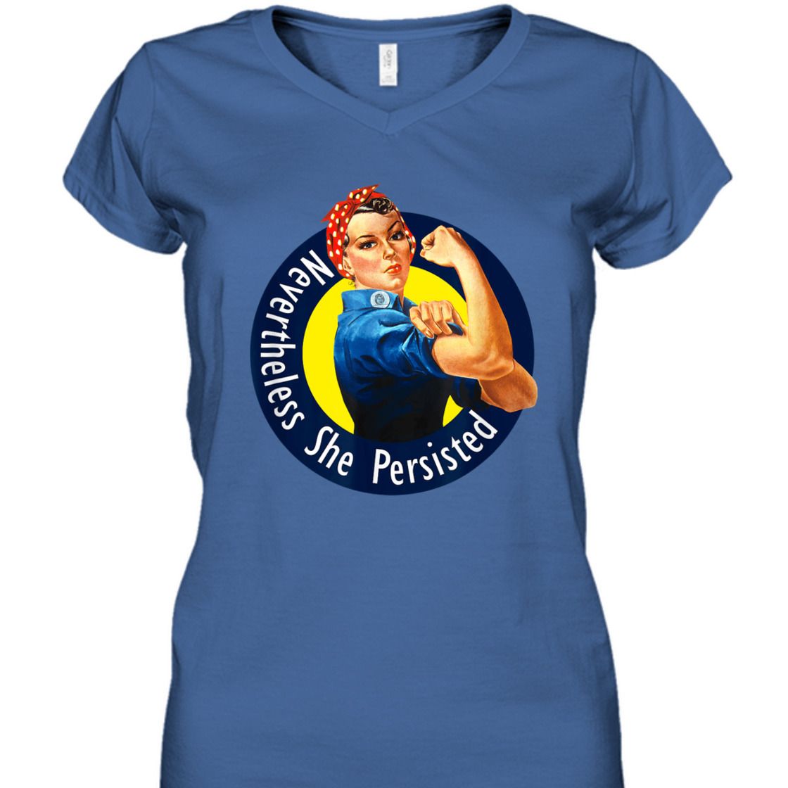 Strong Women Rosie The Riveter Retro Nevertheless She Persisted T-Shirt