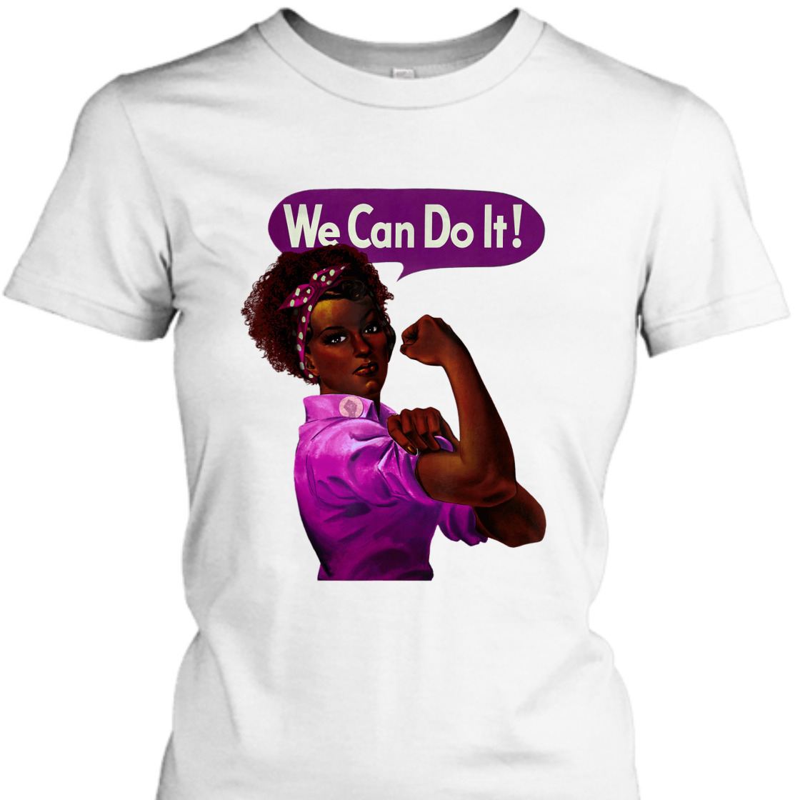 Strong Women Rosie The Riveter Black Women Feminist T-Shirt