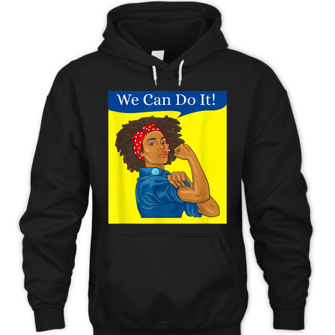 Strong Women Black Rosie The Riveter We Can Do It Feminist T-Shirt