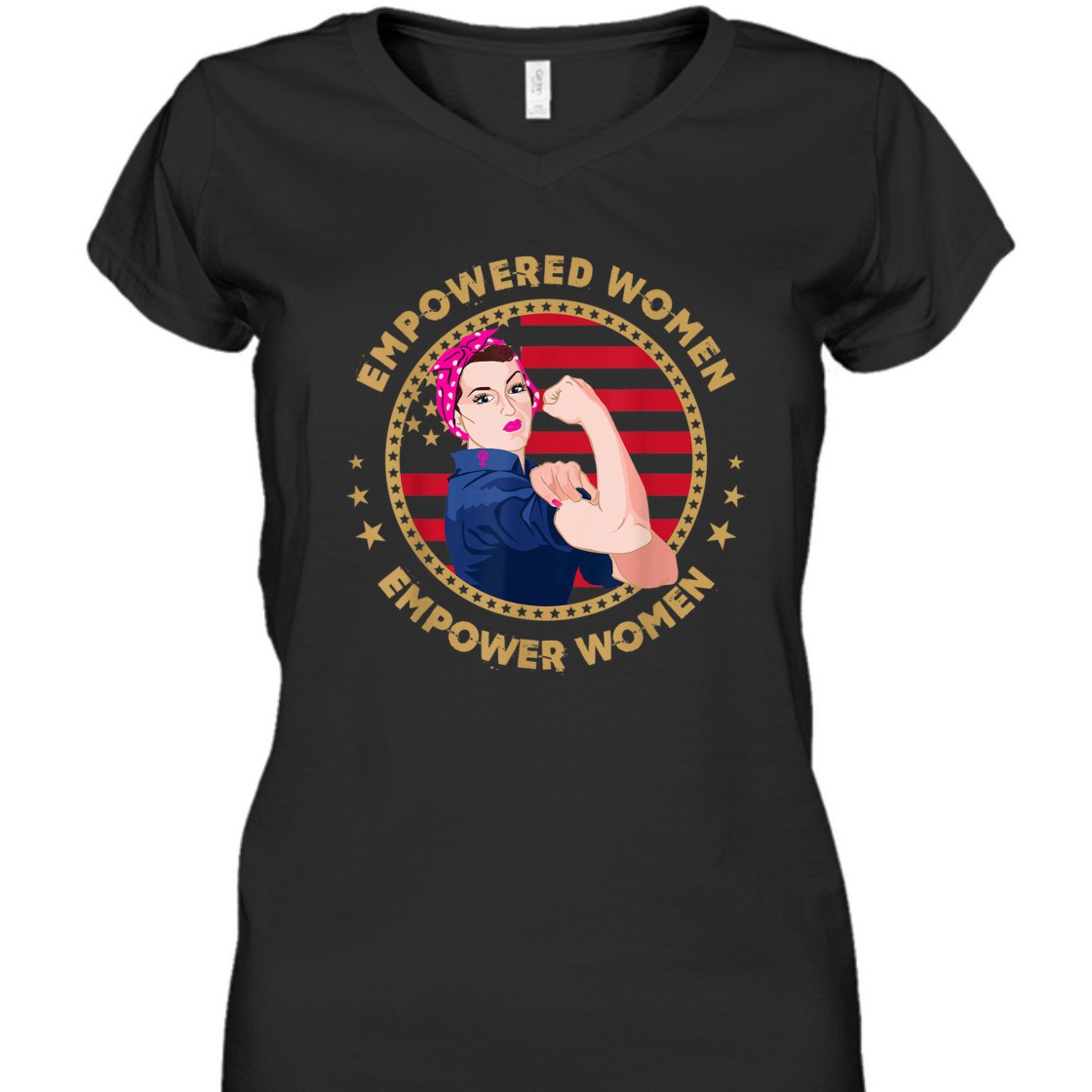 Strong Women Empower Rosie The Riveter Feminist T-Shirt
