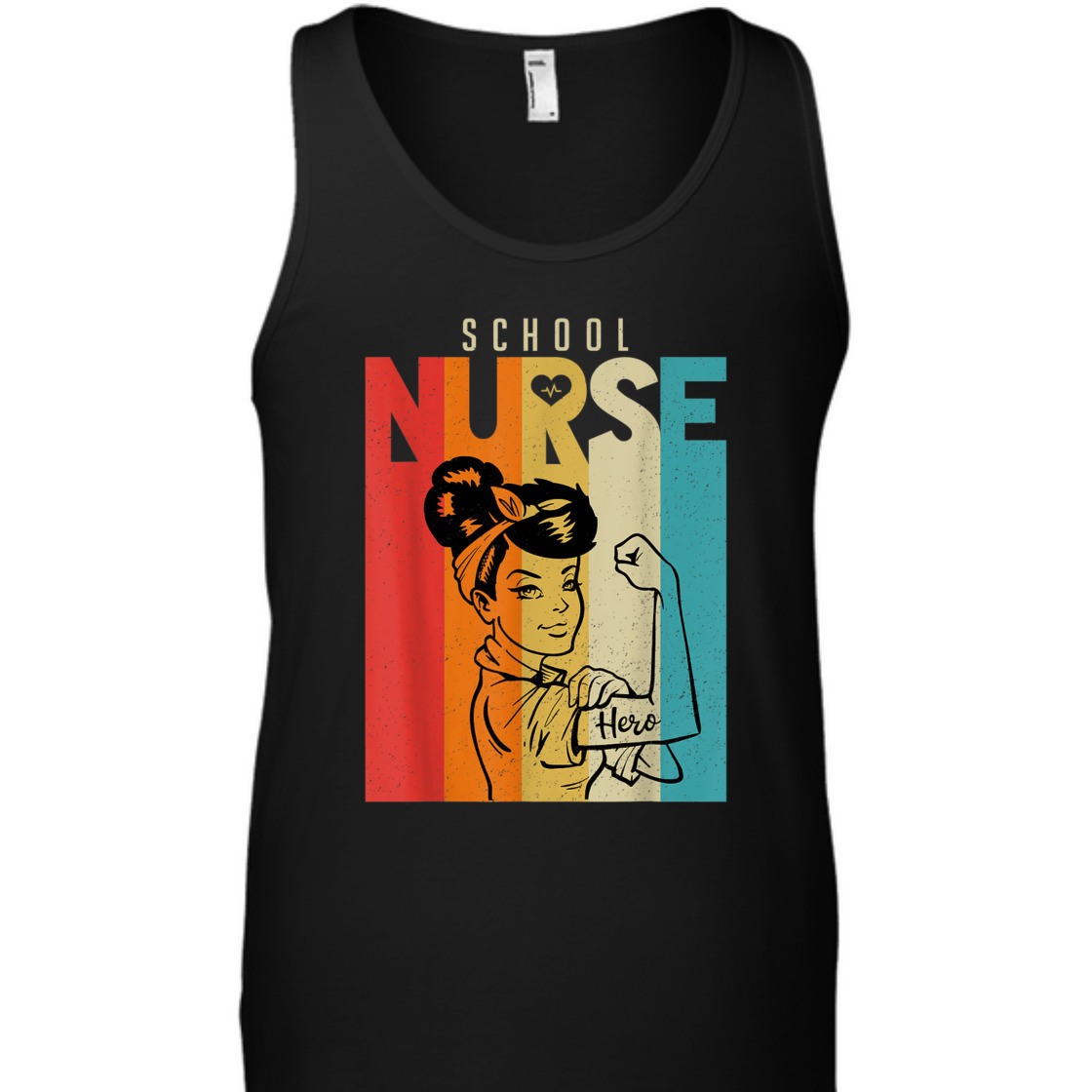 Vintage Rosie The Riveter School Nurse Feminist T-Shirt