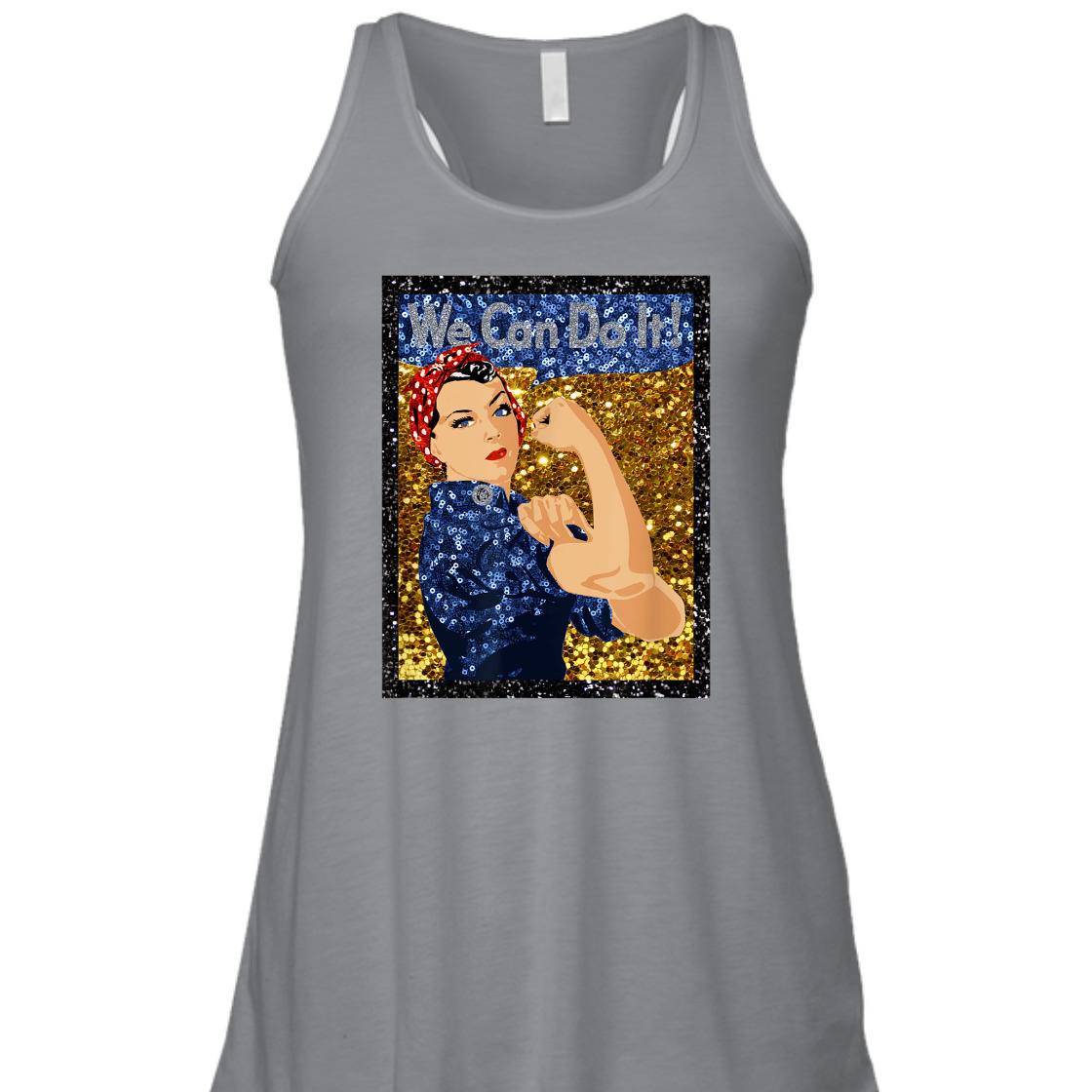 Strong Women Rosie The Riveter We Can Do It Vintage Feminist T-Shirt
