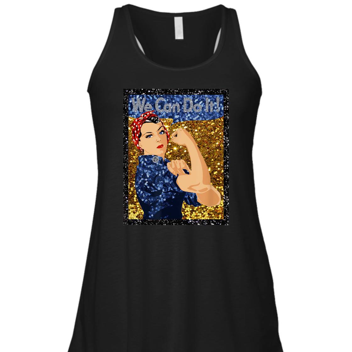 Strong Women Rosie The Riveter We Can Do It Vintage Feminist T-Shirt