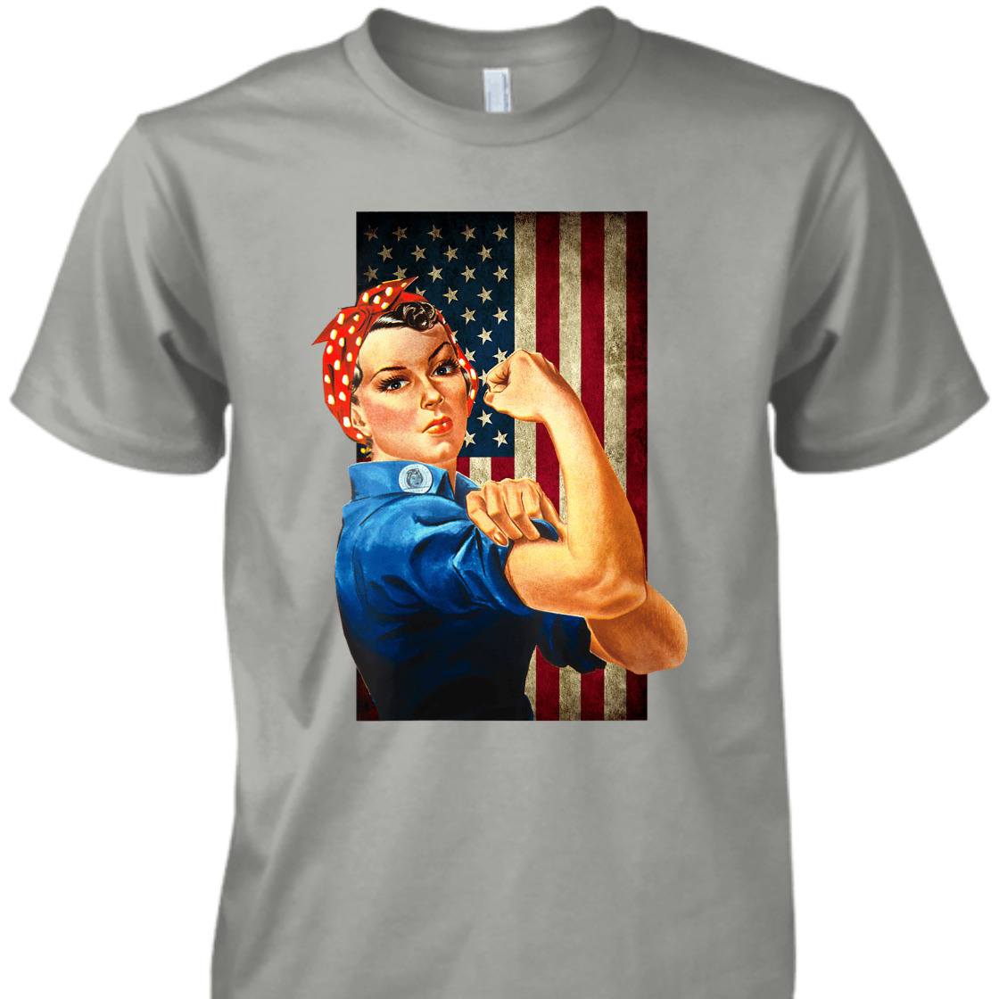 Strong Women Rosie The Riveter Girl Power T-Shirt