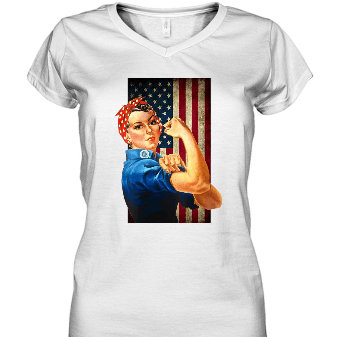 Strong Women Rosie The Riveter Girl Power T-Shirt