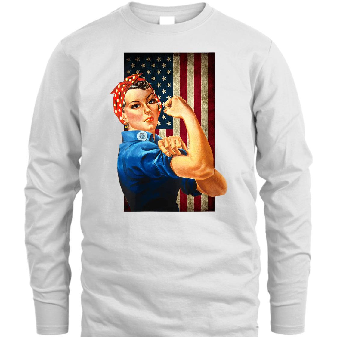 Strong Women Rosie The Riveter Girl Power T-Shirt Strong Women Rosie The Riveter Girl Power T-Shirt