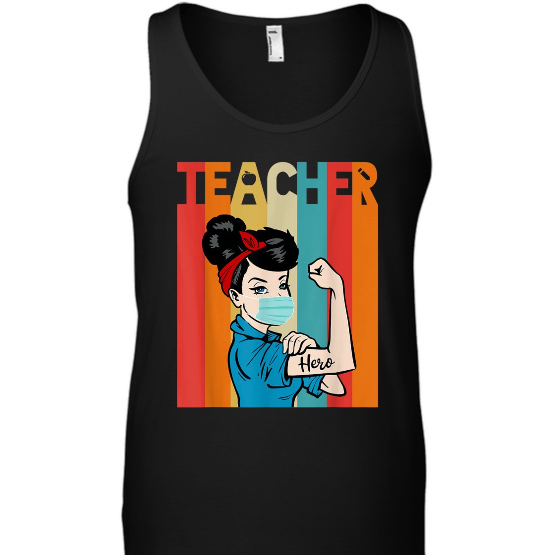 Strong Women Rosie The Riveter Vintage Teacher T-Shirt