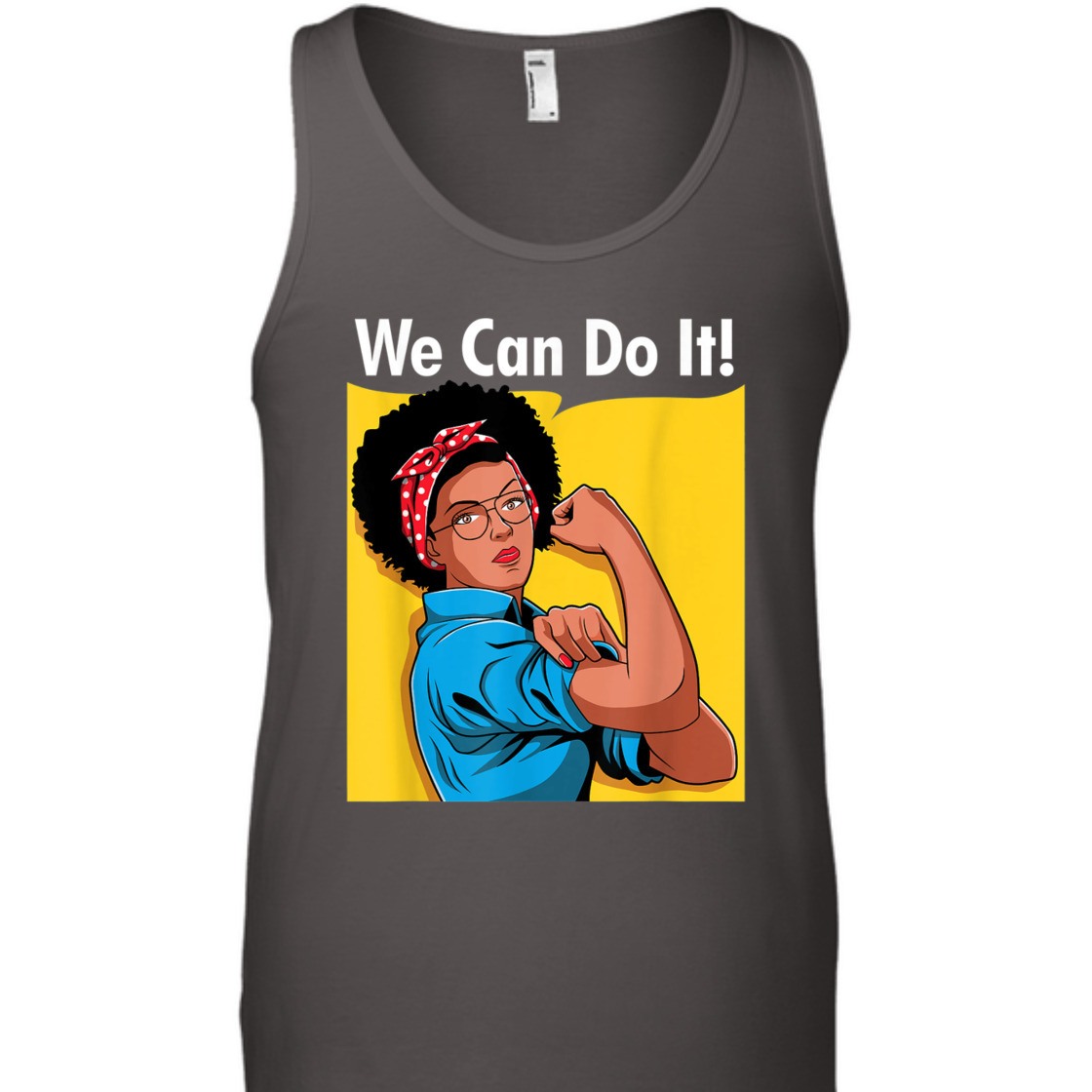 Strong Women Black Rosie The Riveter We Can Do It Retro T-Shirt