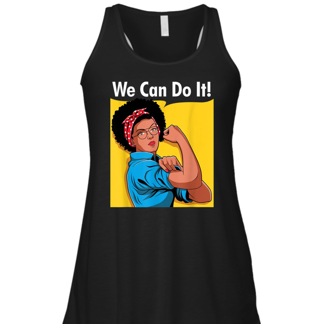 Strong Women Black Rosie The Riveter We Can Do It Retro T-Shirt