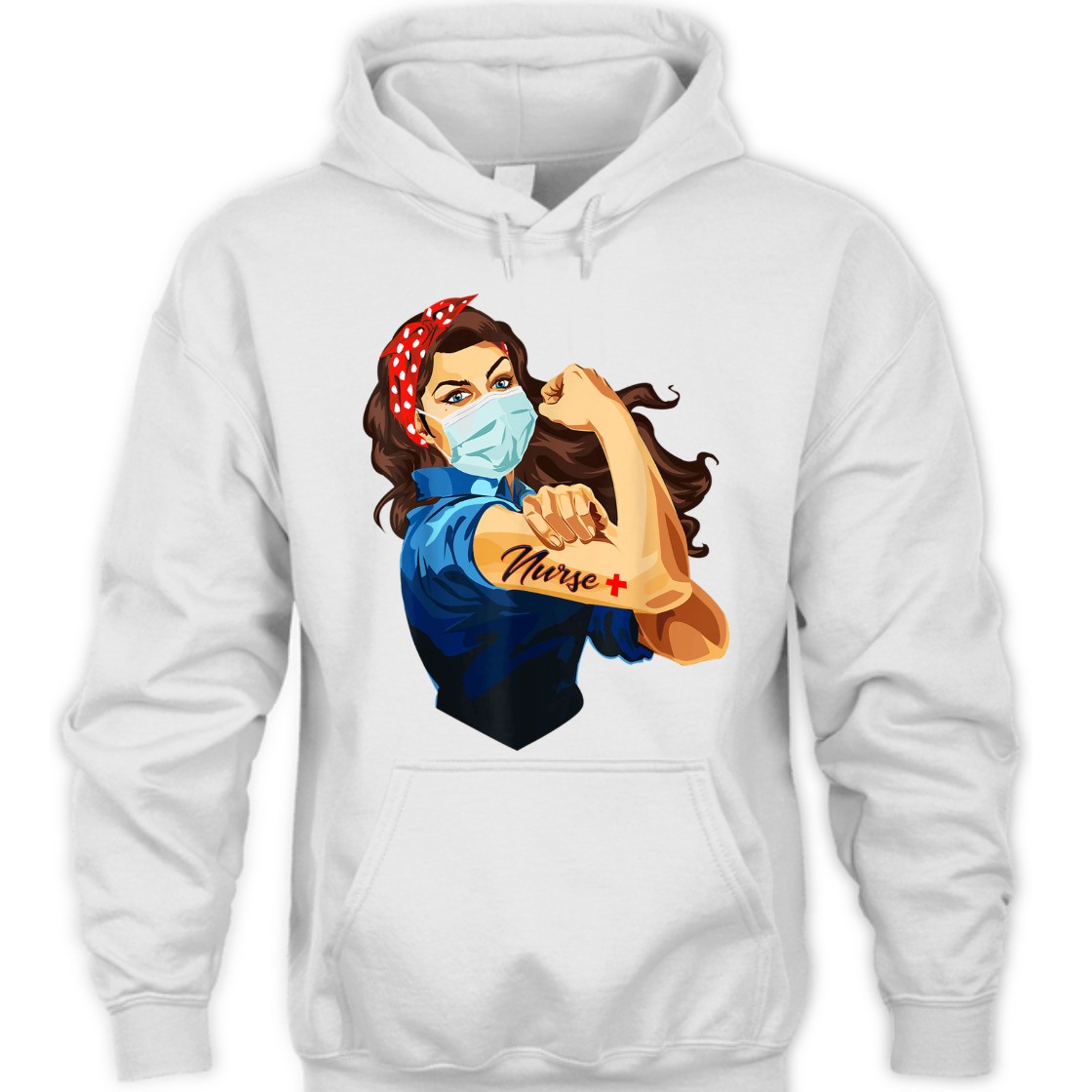 Strong Women Nurse Rosie The Riveter T-Shirt Strong Women Nurse Rosie The Riveter T-Shirt