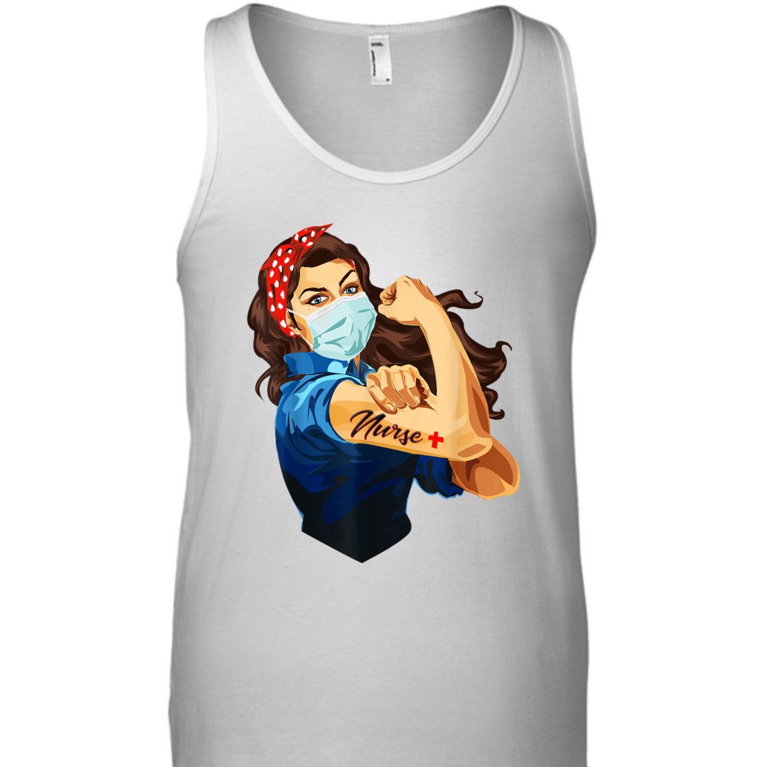Strong Women Nurse Rosie The Riveter T-Shirt