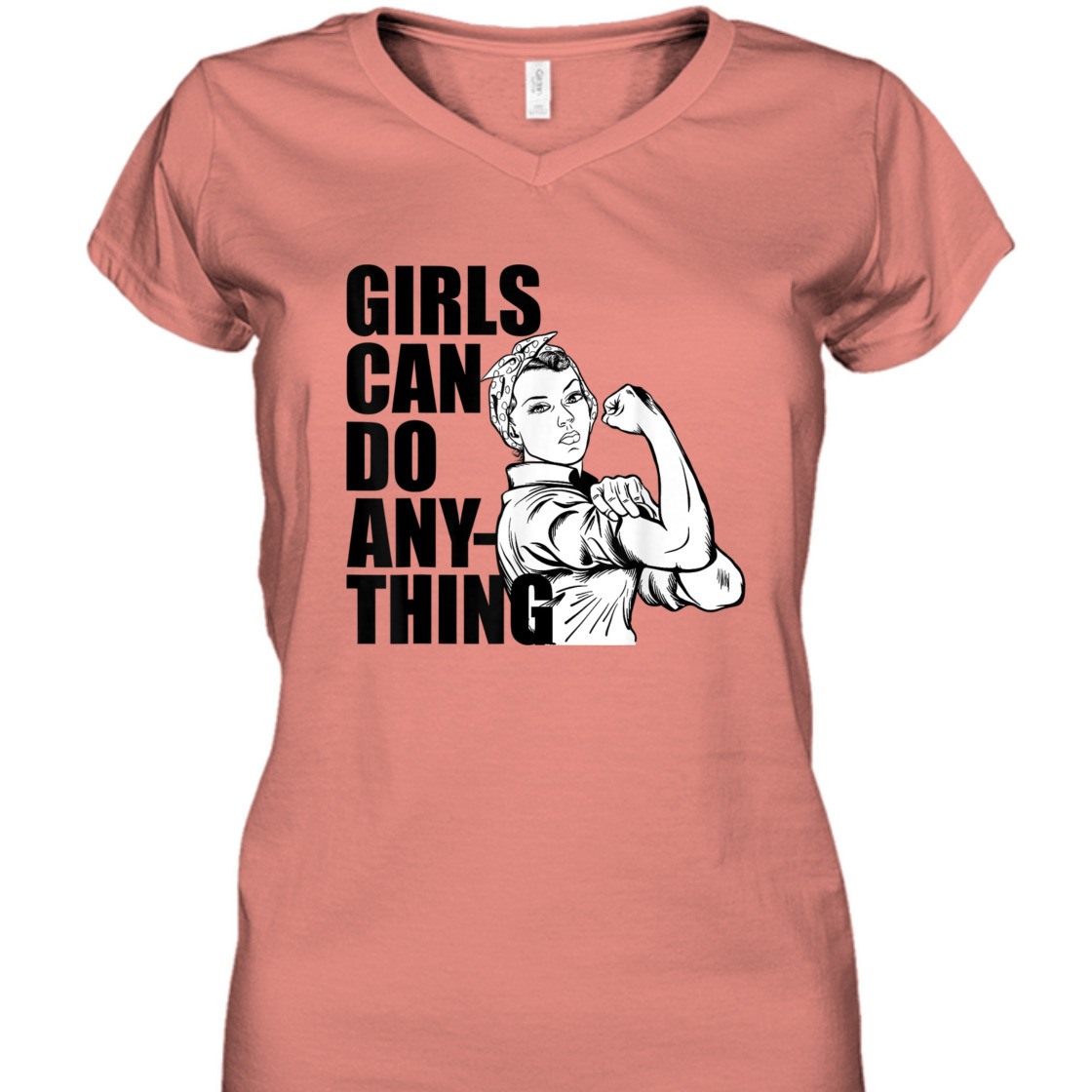 Strong Women Girls Can Do Anything Equal Right Rosie The Riveter T-Shirt Strong Women Girls Can Do Anything Equal Right Rosie The Riveter T-Shirt