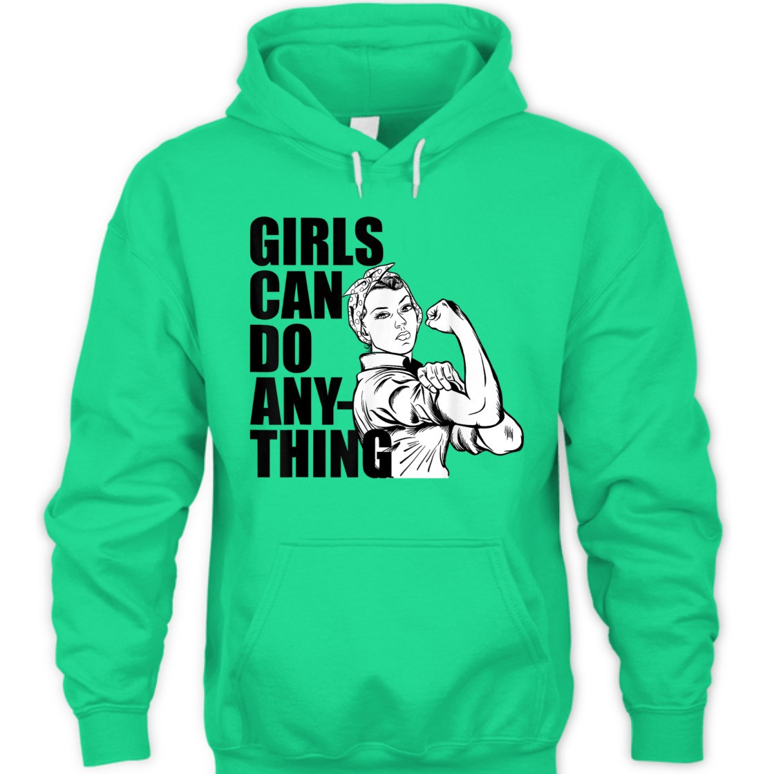 Strong Women Girls Can Do Anything Equal Right Rosie The Riveter T-Shirt