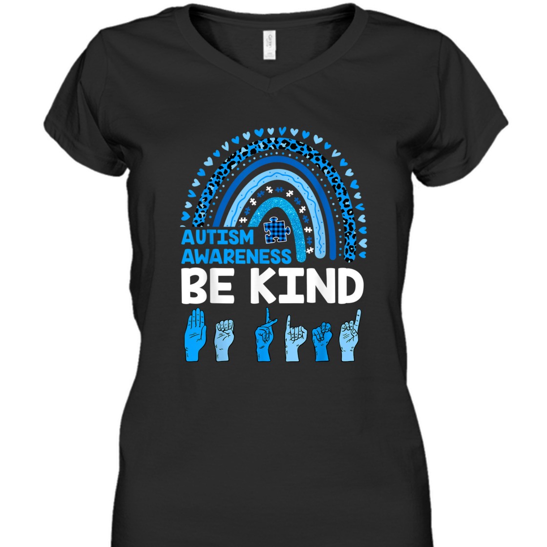 Strong Women Be Kind Autism Awareness Leopard Rainbow Kindness Autistic T-Shirt Strong Women Be Kind Autism Awareness Leopard Rainbow Kindness Autistic T-Shirt