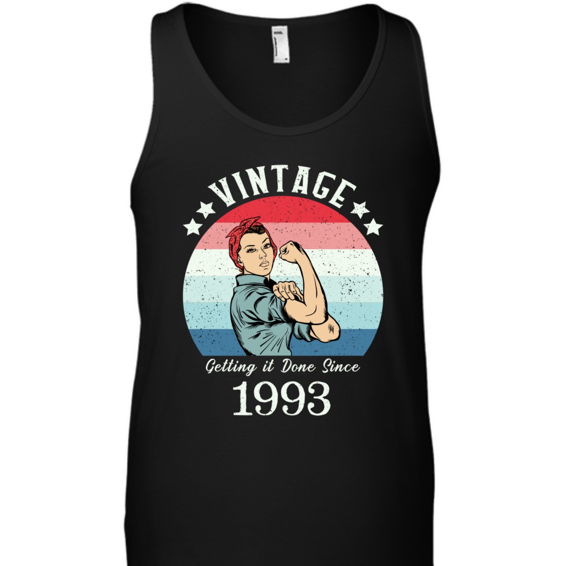 Strong Women Vintage 1993 Rosie The Riveter Birthday T-Shirt