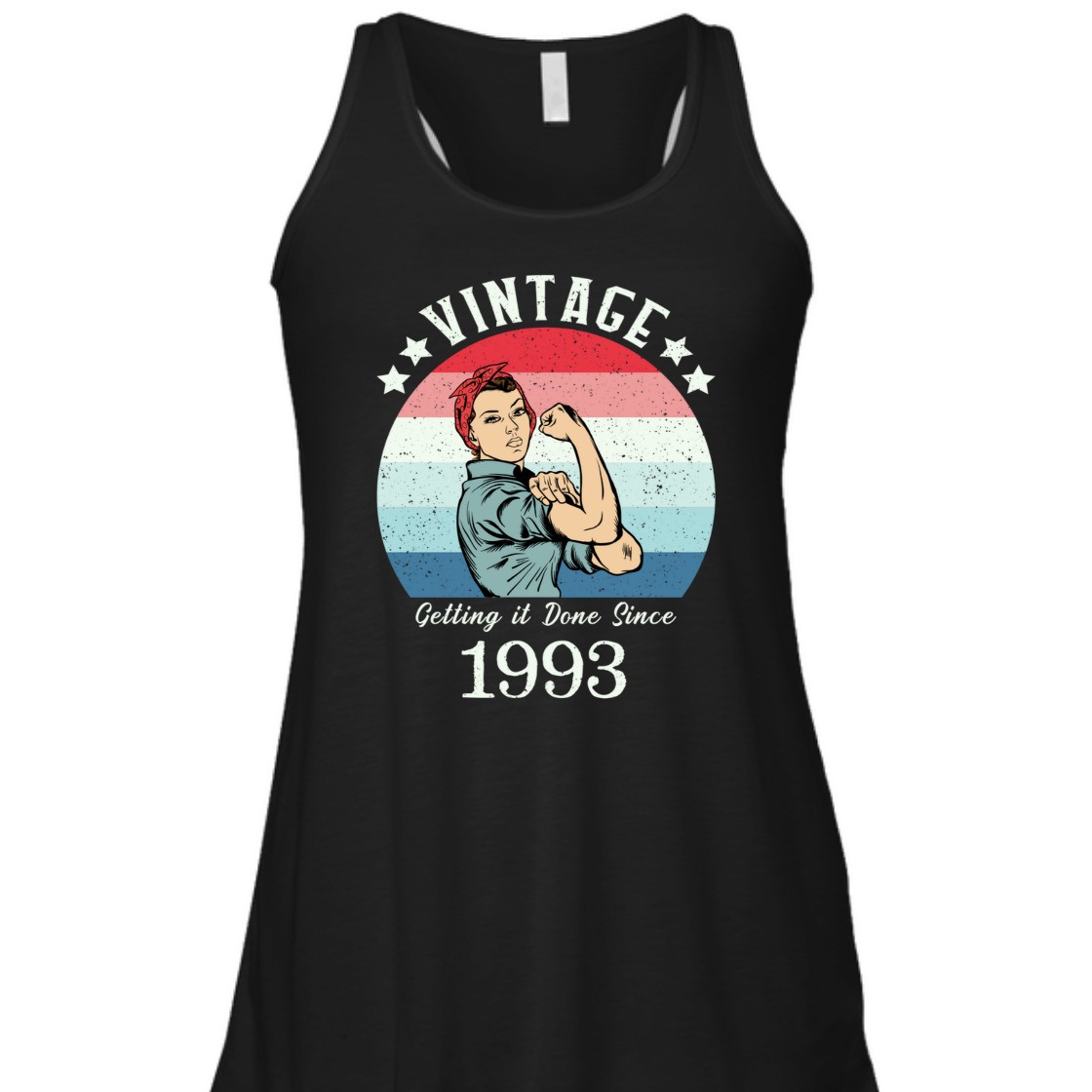 Strong Women Vintage 1993 Rosie The Riveter Birthday T-Shirt