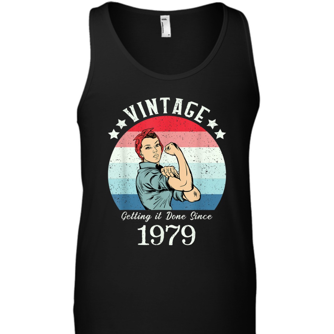 Strong Women Vintage 1979 Rosie The Riveter Birthday T-Shirt