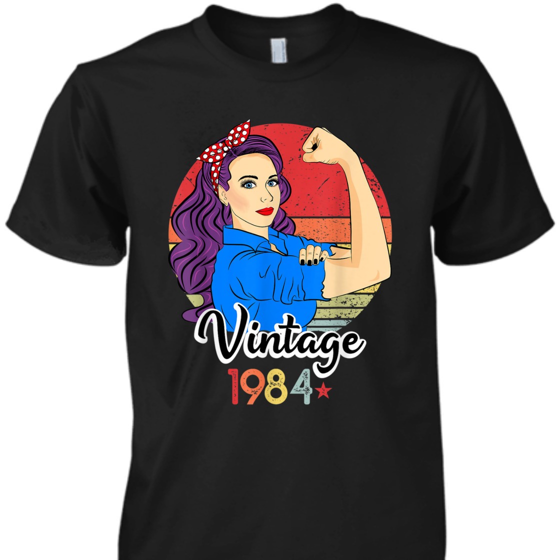Strong Women Rosie The Riveter Vintage 1984 T-Shirt