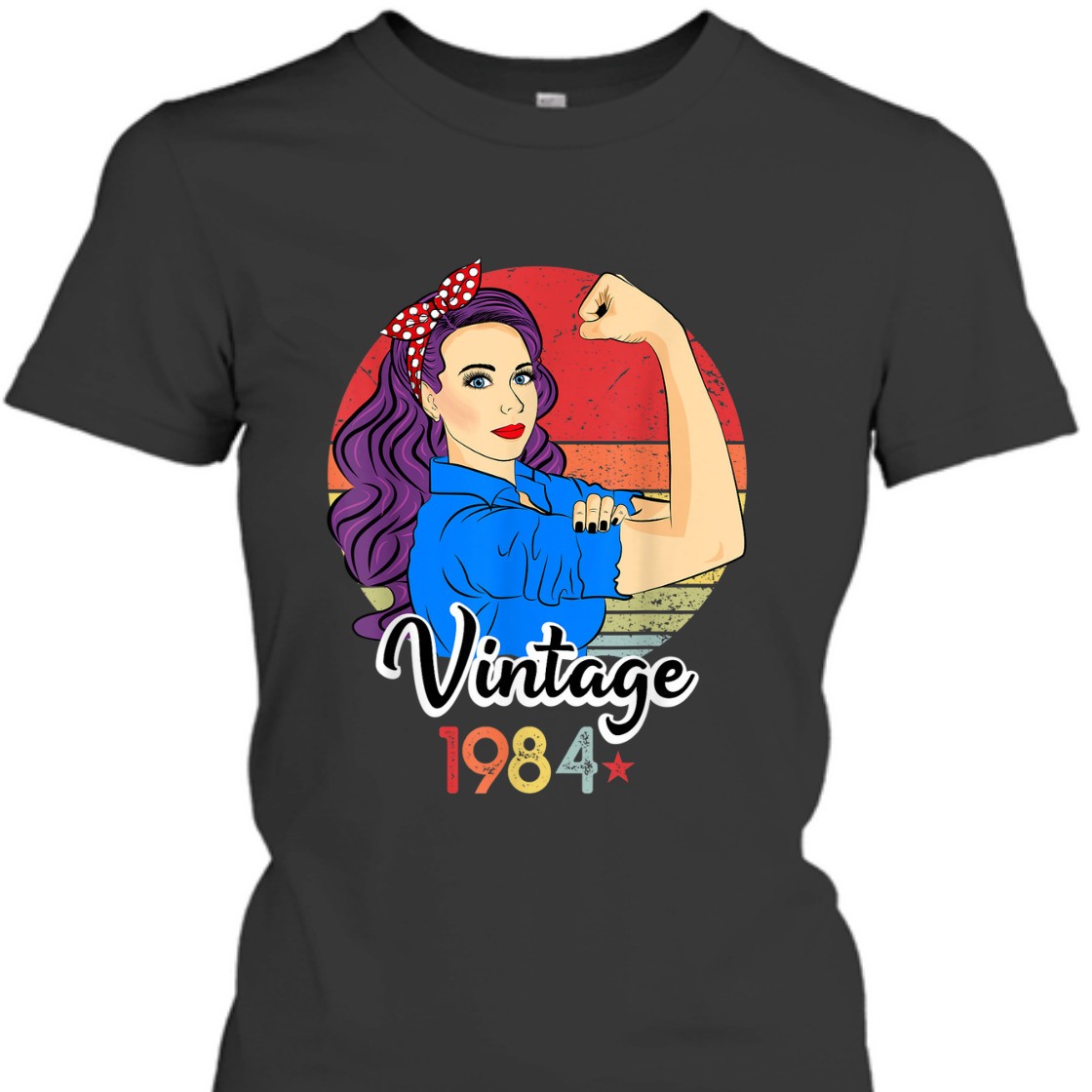 Strong Women Rosie The Riveter Vintage 1984 T-Shirt