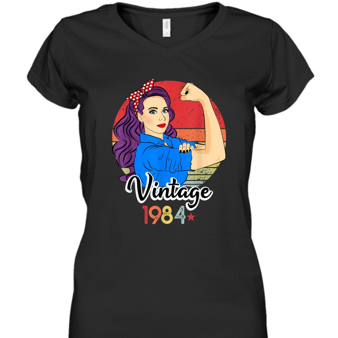 Strong Women Rosie The Riveter Vintage 1984 T-Shirt