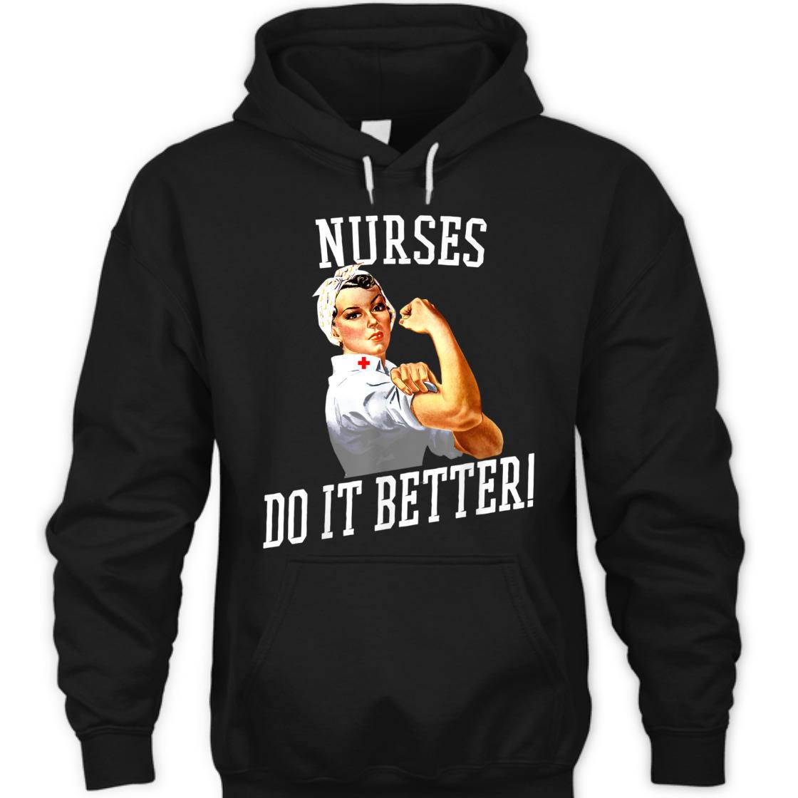 Nurses Do It Better Art -Nurse Rosie Riveter Nurse T-Shirt